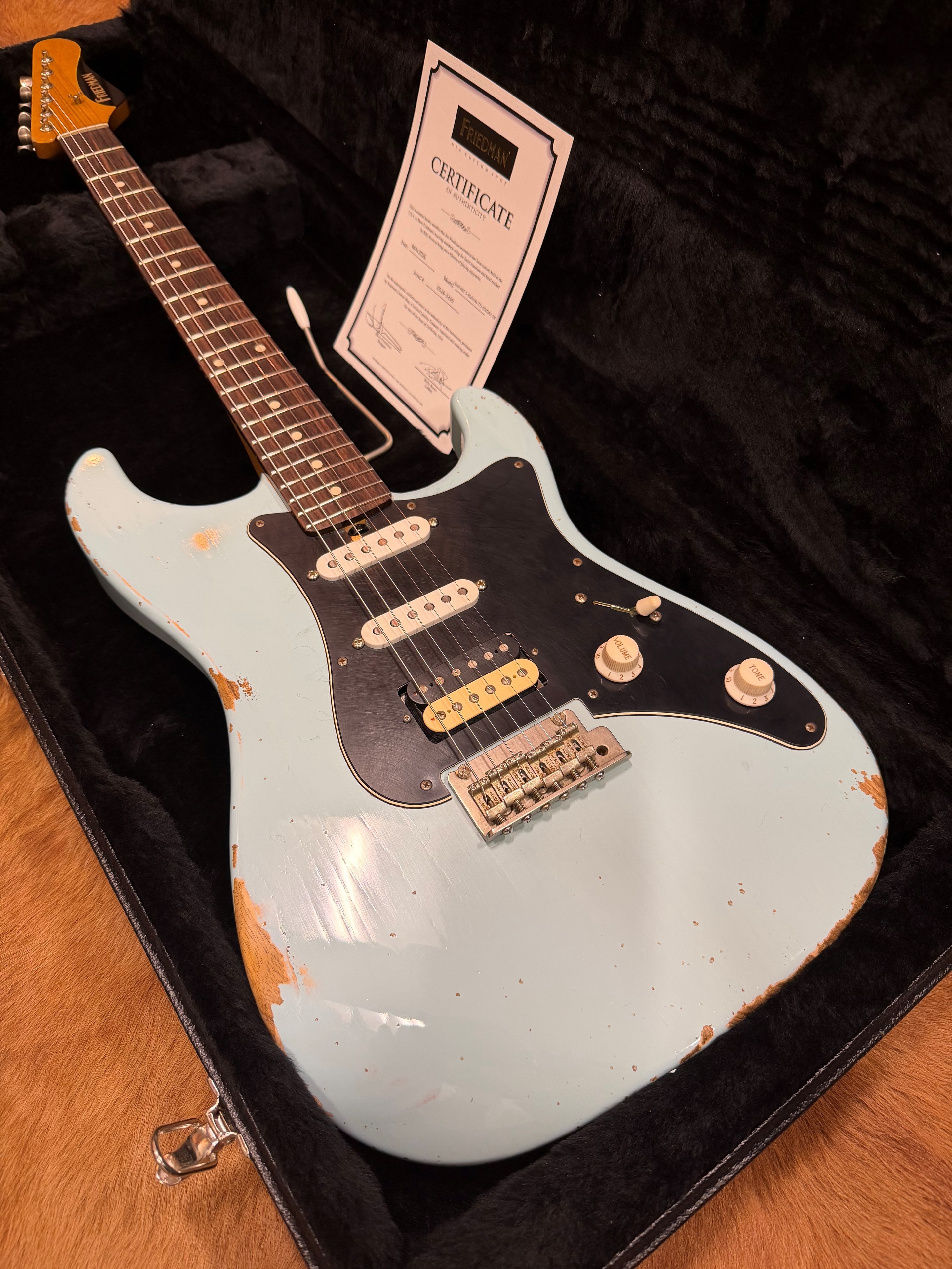 Friedman Vintage S Swamp Ash 2026 – Daphne Blue Medium Aging