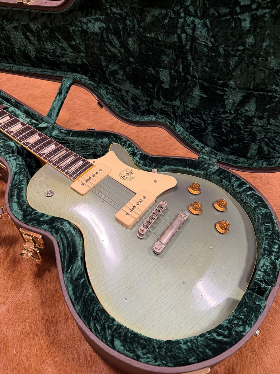Heritage Custom Shop Core Collection H-150 P90 2024 — Aged Pelham Blue
